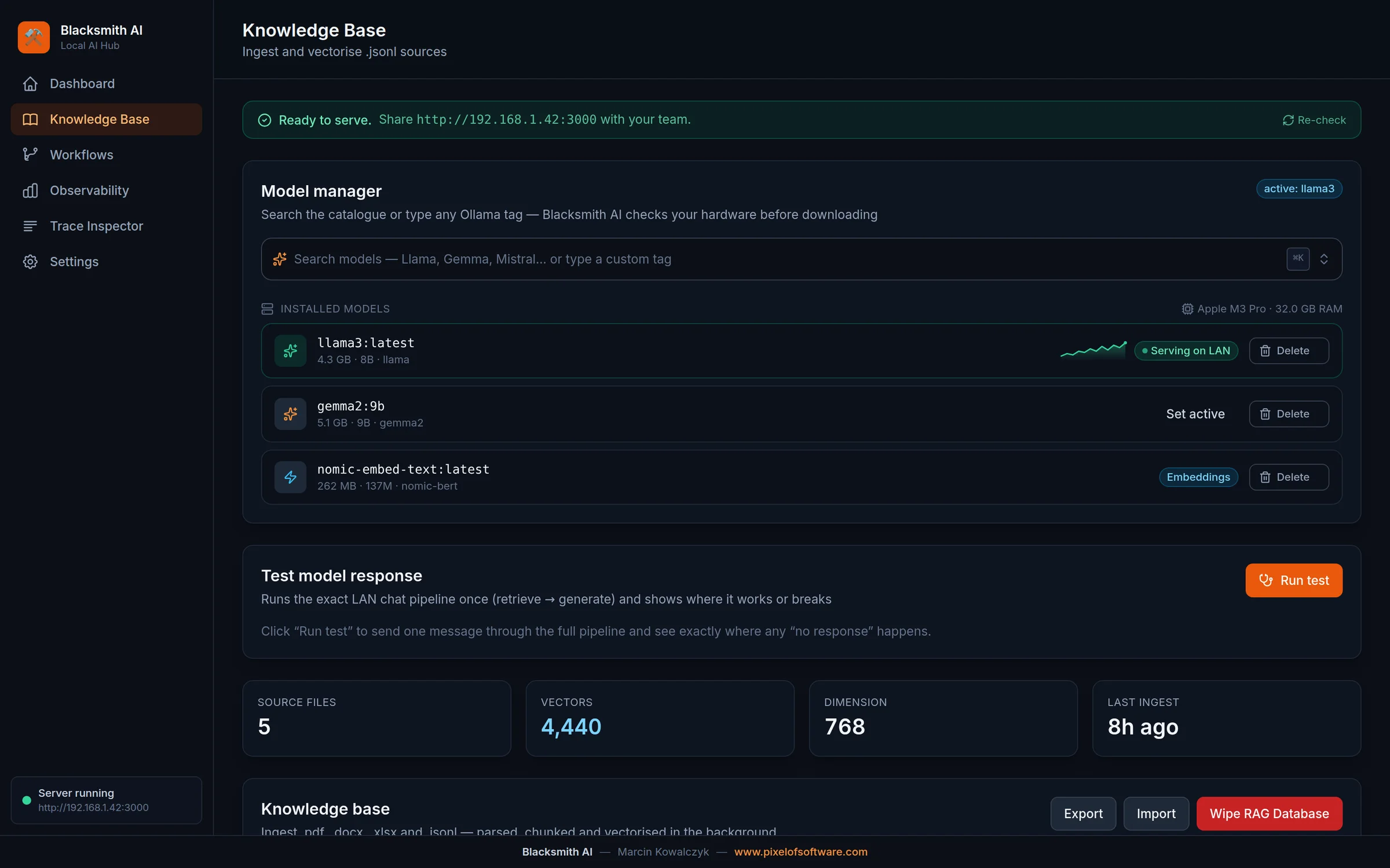Blacksmith AI — Baza wiedzy